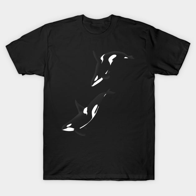 killer whales T-Shirt by albertocubatas